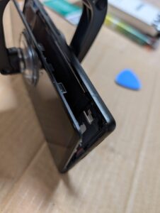 画面が開いたスマホ